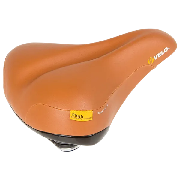 Șa de bicicletă Velo Plush Tour ELA X Brown Black photo 1