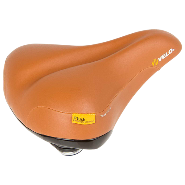 Șa de bicicletă Velo Plush Tour ELA X Brown Black photo 1