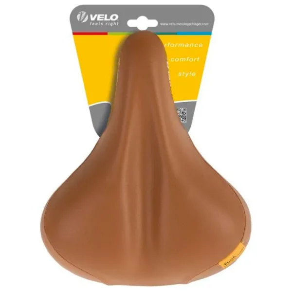 Șa de bicicletă Velo Plush Tour ELA X Brown Black photo 4