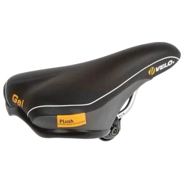 Șa de bicicletă Velo Flex Junior Gel Black Orange photo 1