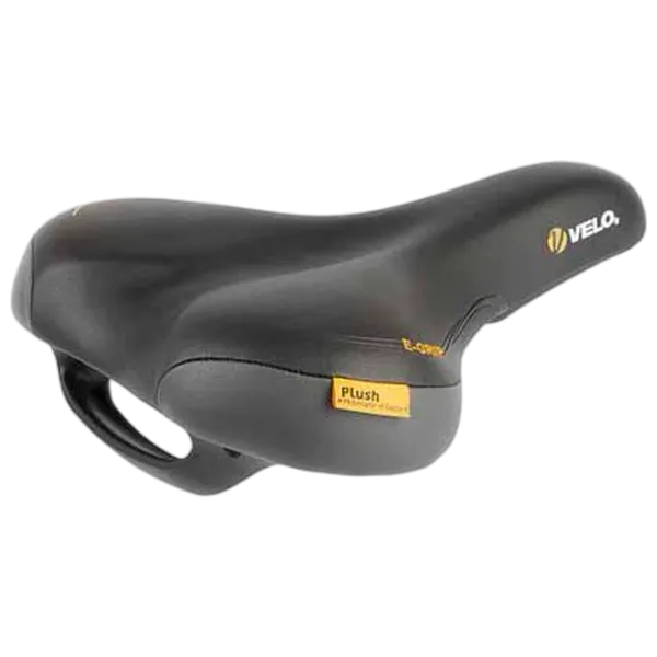 Велосипедное седло Velo Plush Tour E-Grip M Черный Оранжевый photo 1