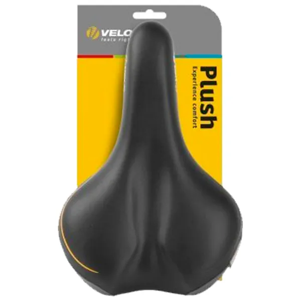 Велосипедное седло Velo Plush Tour E-Grip M Черный Оранжевый photo 2