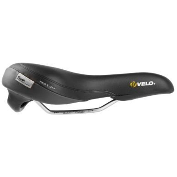 Велосипедное седло Velo Plush Tour E-Grip M Черный Оранжевый photo 4