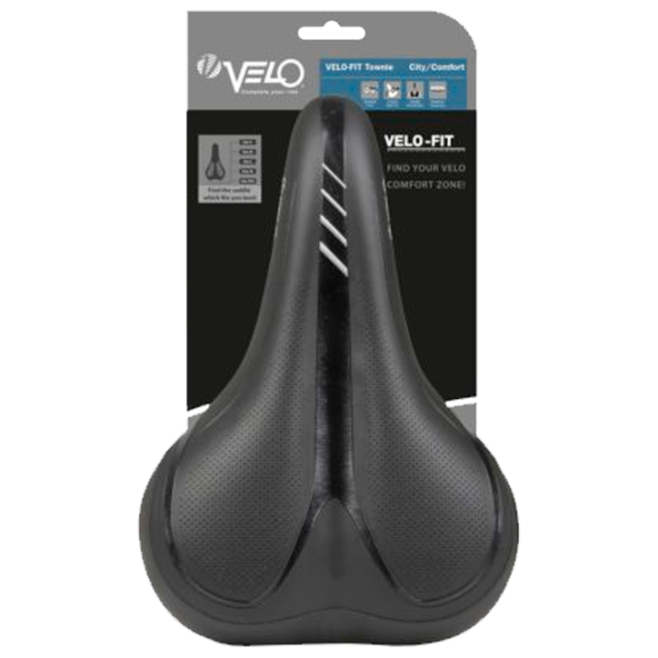 Велосипедное седло Velo Velo-Fit Townie city/comfort L Черный  photo 2