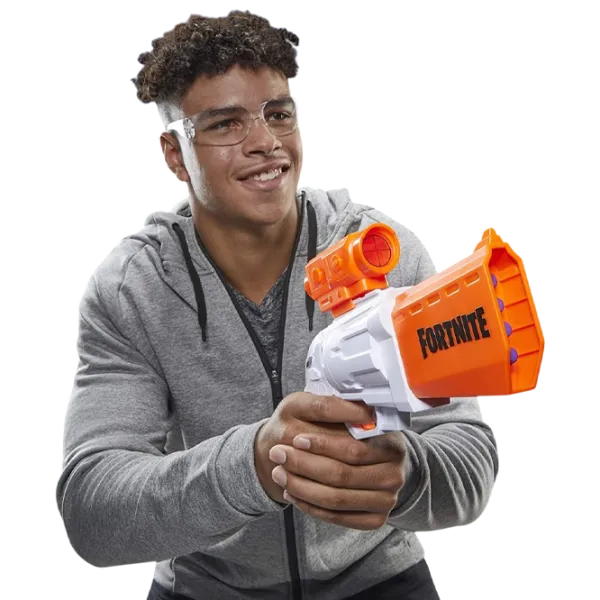 Бластер Hasbro Nerf Fortnite SR E9391 8+ / Стрел / Белый photo 3 Бластер Hasbro Nerf Fortnite SR E9391 8+ / Стрел / Белый photo 3