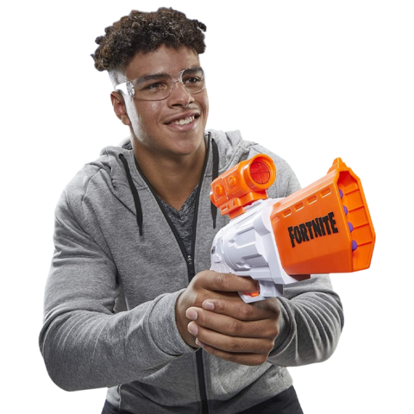 Бластер Hasbro Nerf Fortnite SR E9391 8+ / Стрел / Белый photo 3 Бластер Hasbro Nerf Fortnite SR E9391 8+ / Стрел / Белый photo 3