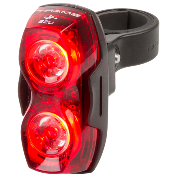 Lanterna bicicletei SMART Two Eyes Black Red photo 1