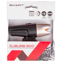 Lanterna bicicletei SMART Suburb 800 Black Beige photo 3