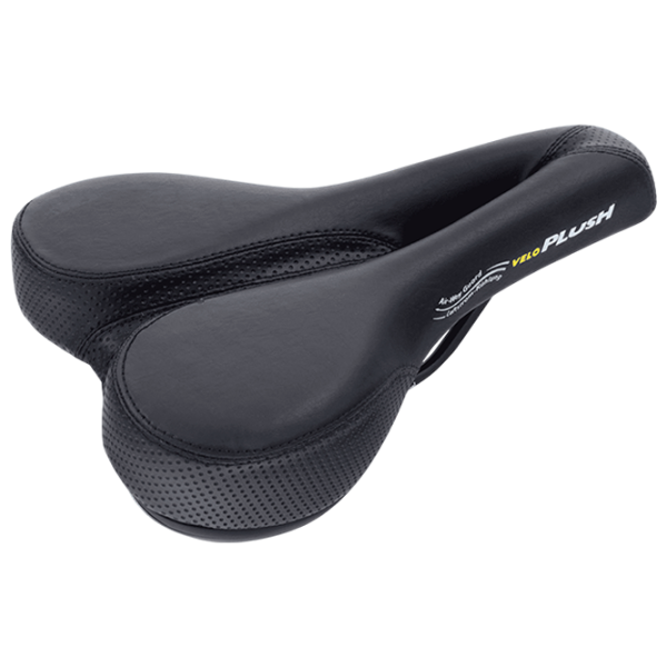 Șa de bicicletă Velo Basic Deep Channel Black White photo 1