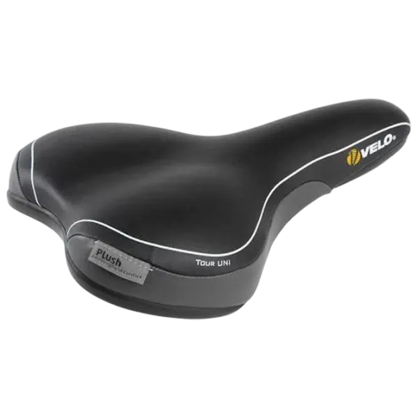 Șa de bicicletă Velo Plush Tour UNI Black Gray photo 1