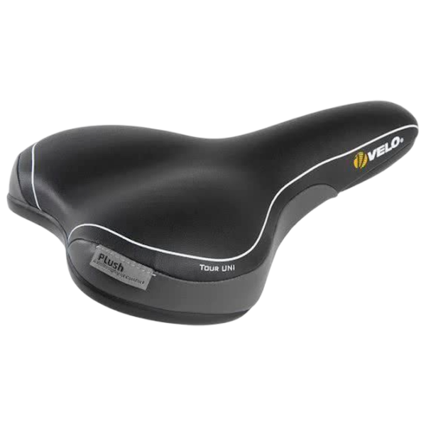Șa de bicicletă Velo Plush Tour UNI Black Gray photo 1