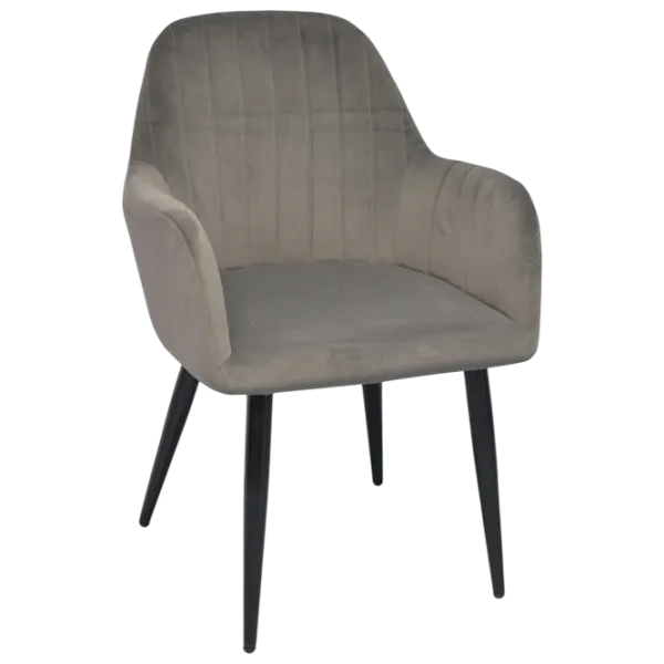 Set masă și scaune Evelin DT 432-1R B + 4 LC-621B Dreptunghiulară / PAL / Dark Gray photo 4