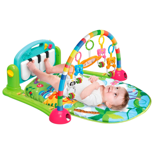 Covoraş pentru joc Huanger Piano Fitness Rack (HE0603) 0+/ Transformer/ Multicolor photo 1