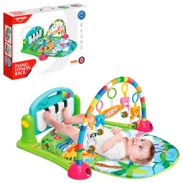 Covoraş pentru joc Huanger Piano Fitness Rack (HE0603) 0+/ Transformer/ Multicolor photo 2
