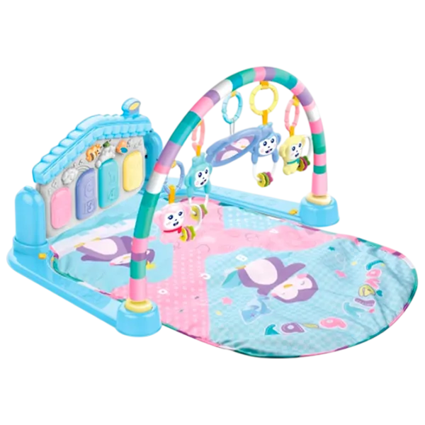 Covoraş pentru joc Huanger Piano Fitness Rack (HE0615) 0+/ Transformer/ Blue photo 1