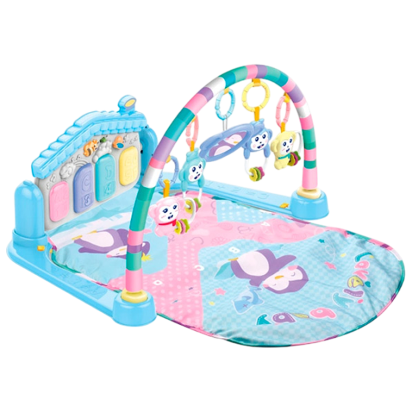 Covoraş pentru joc Huanger Piano Fitness Rack (HE0615) 0+/ Transformer/ Blue photo 1