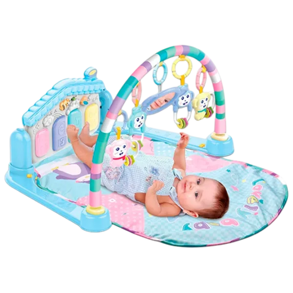 Covoraş pentru joc Huanger Piano Fitness Rack (HE0615) 0+/ Transformer/ Blue photo 3