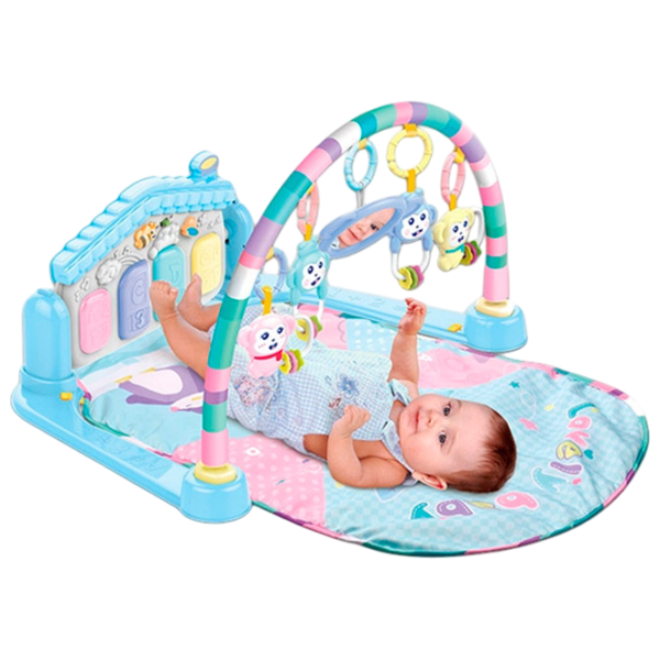 Covoraş pentru joc Huanger Piano Fitness Rack (HE0615) 0+/ Transformer/ Blue photo 3