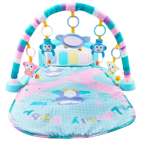 Covoraş pentru joc Huanger Piano Fitness Rack (HE0615) 0+/ Transformer/ Blue photo 4