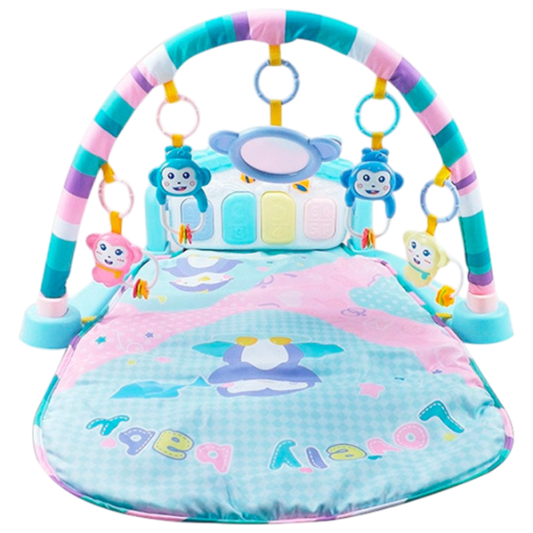 Covoraş pentru joc Huanger Piano Fitness Rack (HE0615) 0+/ Transformer/ Blue photo 4