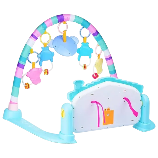 Covoraş pentru joc Huanger Piano Fitness Rack (HE0615) 0+/ Transformer/ Blue photo 5