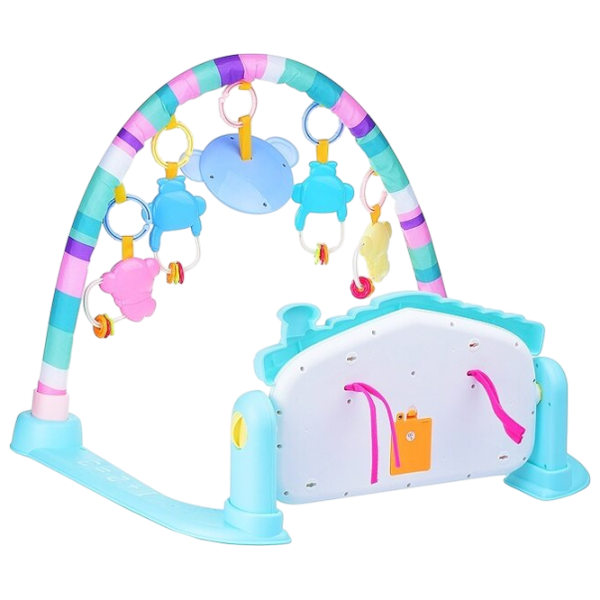 Covoraş pentru joc Huanger Piano Fitness Rack (HE0615) 0+/ Transformer/ Blue photo 5