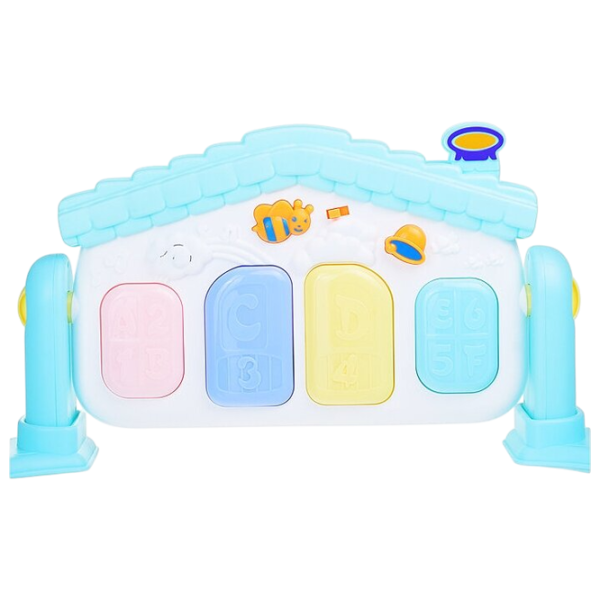 Covoraş pentru joc Huanger Piano Fitness Rack (HE0615) 0+/ Transformer/ Blue photo 6