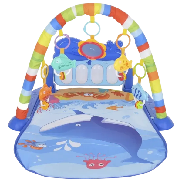 Covoraş pentru joc Huanger Piano Fitness Rack (HE0631) 0+/ Transformer/ Blue photo 2