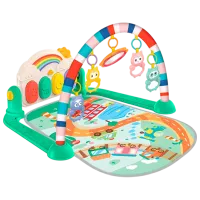 Covoraş pentru joc Huanger Piano Fitness Rack (HE0652) 0+/ Transformer/ Green