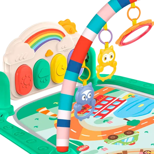 Covoraş pentru joc Huanger Piano Fitness Rack (HE0652) 0+/ Transformer/ Green photo 2