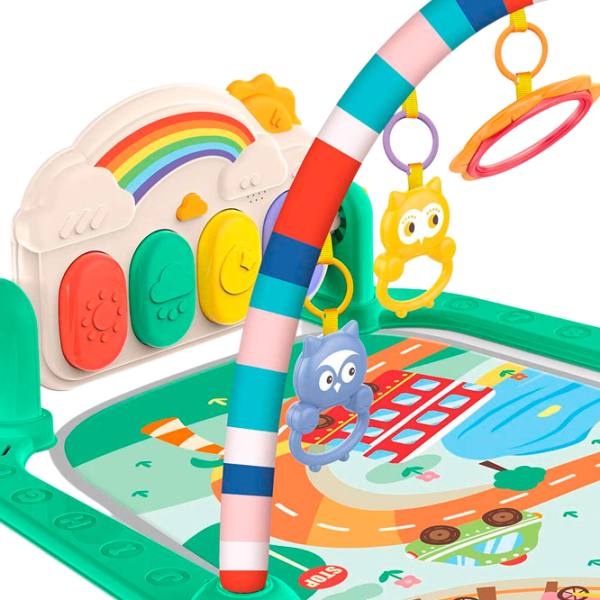 Covoraş pentru joc Huanger Piano Fitness Rack (HE0652) 0+/ Transformer/ Green photo 2