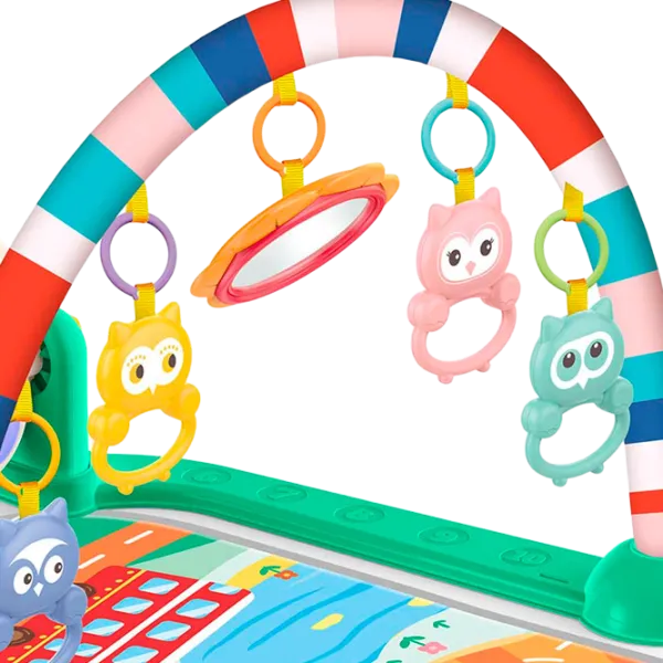 Covoraş pentru joc Huanger Piano Fitness Rack (HE0652) 0+/ Transformer/ Green photo 3