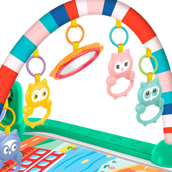 Covoraş pentru joc Huanger Piano Fitness Rack (HE0652) 0+/ Transformer/ Green photo 3