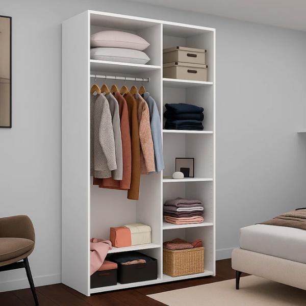 Dulap Nex Home NX-00001753 140 x 60 x 240 / PAL / Alb photo 2 Dulap Nex Home NX-00001753 140 x 60 x 240 / PAL / Alb photo 2