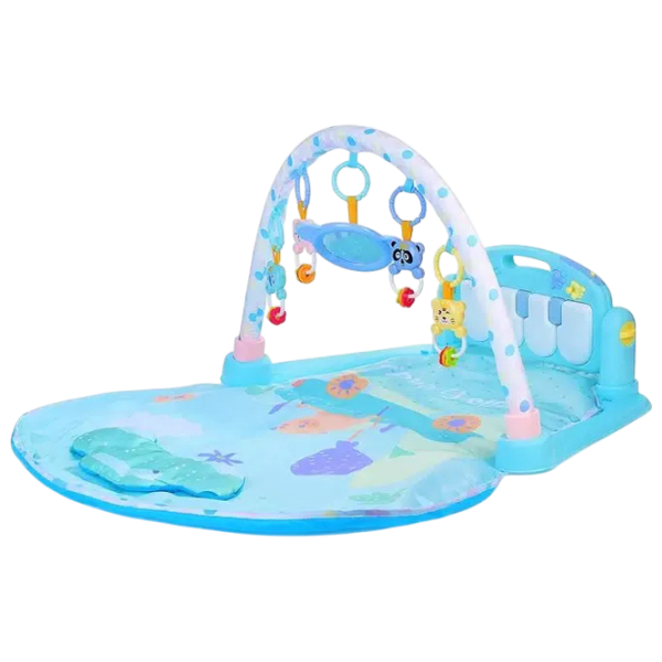 Covoraş pentru joc Huanger Piano Fitness Rack (HE0617) 0+/ Transformer/ Blue photo 1