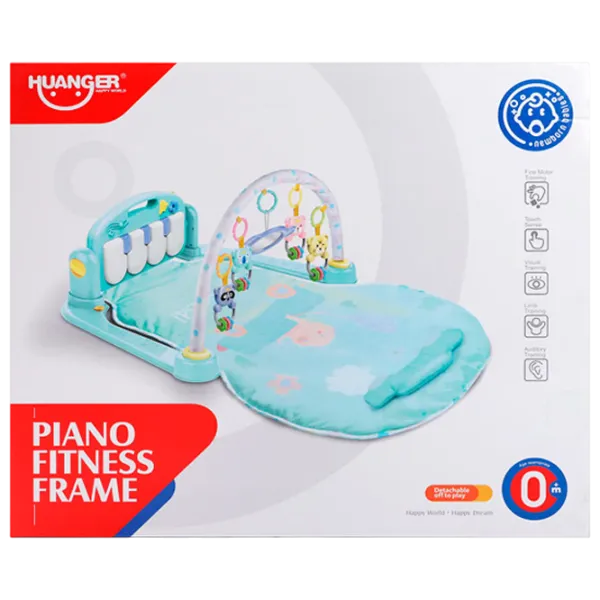 Covoraş pentru joc Huanger Piano Fitness Rack (HE0617) 0+/ Transformer/ Blue photo 3