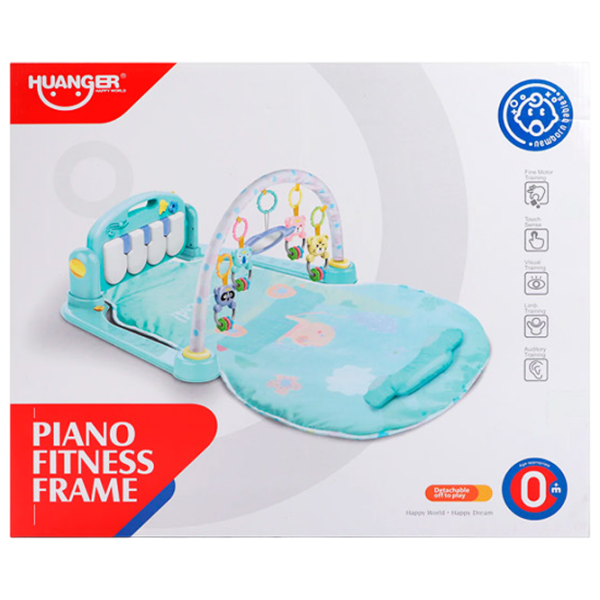 Covoraş pentru joc Huanger Piano Fitness Rack (HE0617) 0+/ Transformer/ Blue photo 3