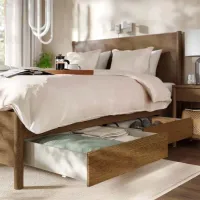 Кровать Ikea Tonstad/Lindbaden 4 140 x 200 см / Массив / Коричневый photo 5
