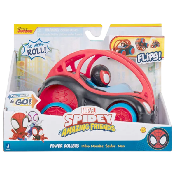 Figurină Marvel Comics Spider-Man Spidy Jazwares Power Rollers 3+ / Black photo 2