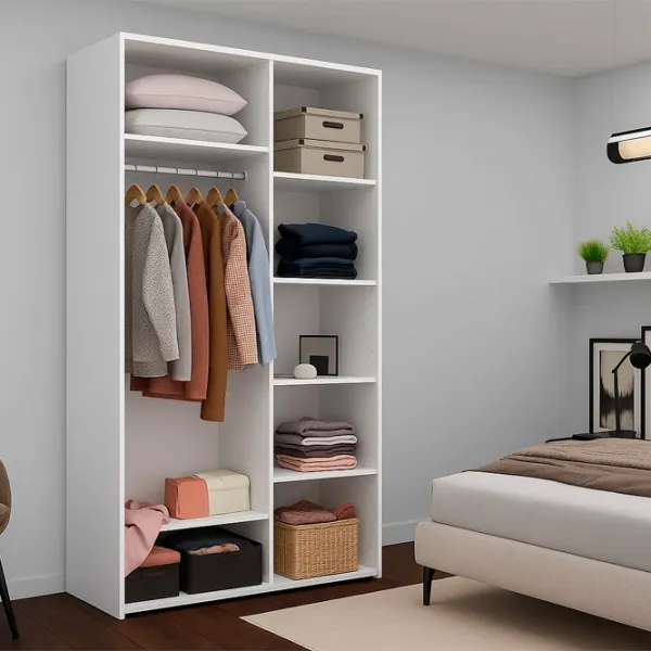 Dulap Nex Home NX-00001735 180 x 60 x 240 / PAL / Alb photo 2