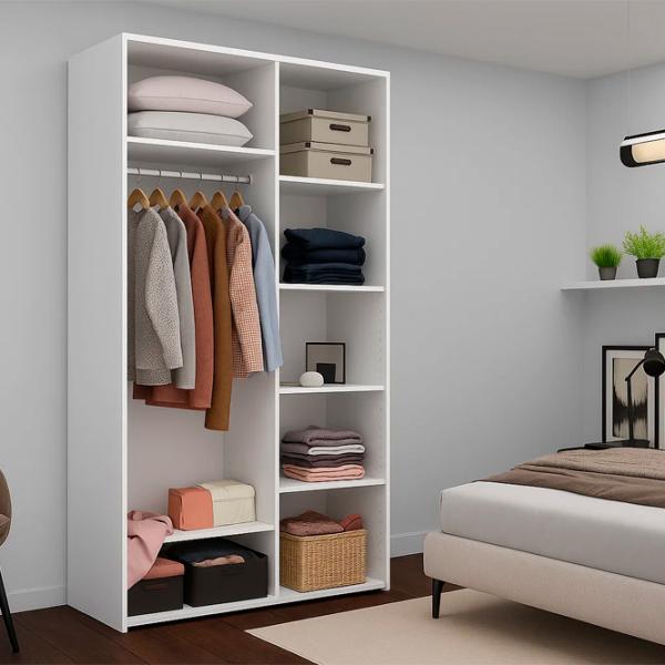 Dulap Nex Home NX-00001735 180 x 60 x 240 / PAL / Alb photo 2