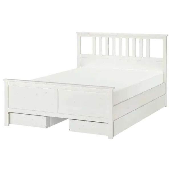 Кровать Ikea Hemnes 160 x 200 см / Массив / Белый photo 1