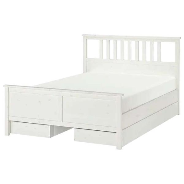Кровать Ikea Hemnes 160 x 200 см / Массив / Белый photo 1