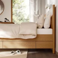 Кровать Ikea Tonstad/Luroy 4 160 x 200 см / Массив / Дубовый шпон photo 2