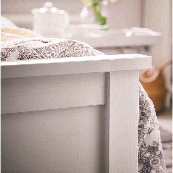 Кровать Ikea Luroy 4 140 x 200 см / Шпон / Белый photo 6