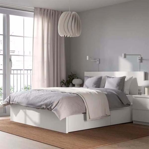 Pat Ikea Malm/Lindbaden 4 180 x 200 cm / Masiv / White photo 2