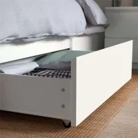Кровать Ikea Malm/Lindbaden 4 180 x 200 см / Массив / Белый photo 3