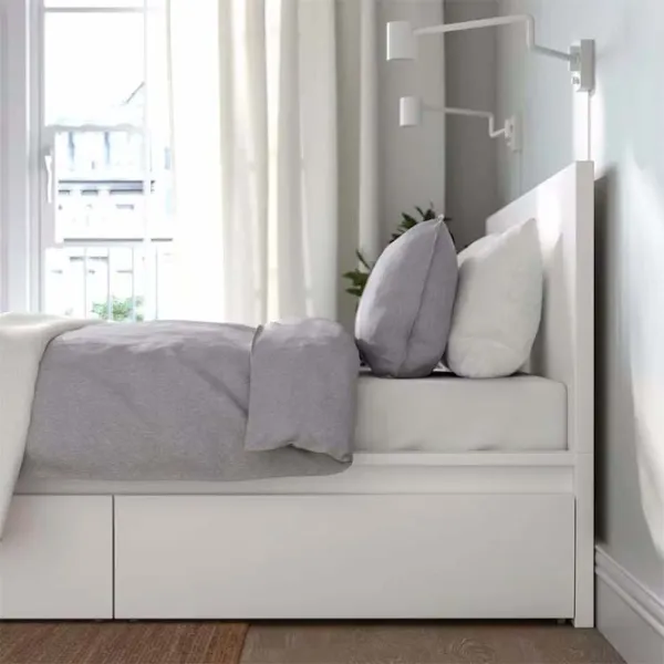 Pat Ikea Malm/Lindbaden 4 180 x 200 cm / Masiv / White photo 5