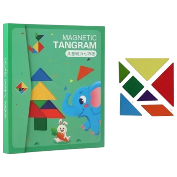Joc de masă Optmarket Magnetic Tangram 3+/ Dezvoltare photo 1