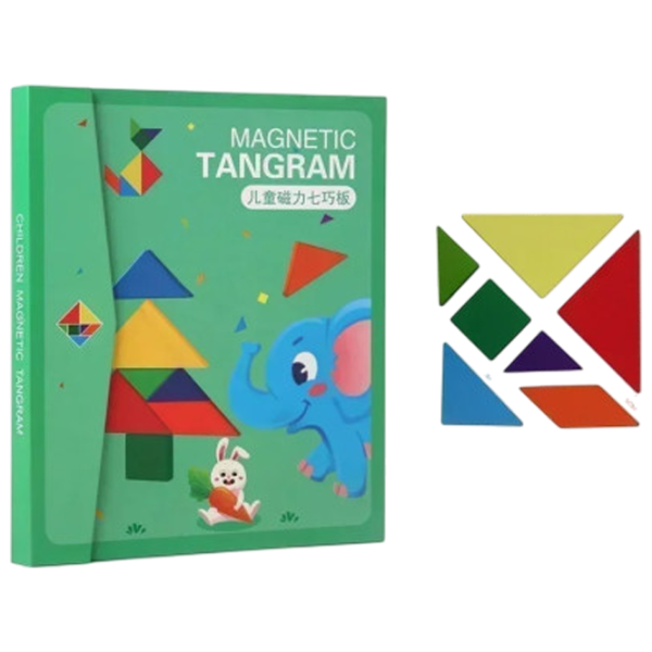 Joc de masă Optmarket Magnetic Tangram 3+/ Dezvoltare photo 1